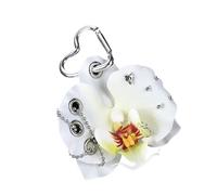 Ornement élégant de porte-clés de papillon, conception de Phalaenopsis antirouille pour les anniversaires et les accessoires de transport quotidiens breloque de multi-usage