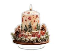 Ornement en Acrylique de Noël,Décorations de Noël 2D en Acrylique de Bureau | Pièce Maîtresse De Fête Ornements De Table pour Étagère Appui De Fenêtre Bibliothèque Bureau À Domicile