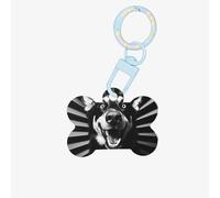 Ornement en acrylique imprimé pied-de-poule pour chien, décoration pour animaux domestiques, porte-clés, emballage de cadeaux, pour les amoureux des animaux