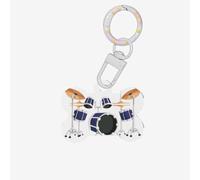 Ornement en acrylique motif tambour jazz en forme d'os de chien, décoration pour animaux domestiques, porte-clés, emballage de cadeaux, pour les amoureux des animaux