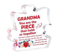 Ornement en acrylique pour grand-mère, ornement d'anniversaire en acrylique pour grand-mère - Grand-mère Acrylique Signe Souvenir Pendentifs - Pièce acrylique gravée, décorations de grand-mère pour an