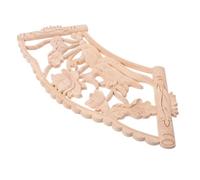 Ornement en Bois Sculpté pour Meuble, Applique Religieuse Marron | Grain Mat Non Réfléchissant, , Motifs Canard Mandarin et Dragon-phénix