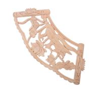 Ornement en Bois Sculpté pour Table de Puja, Motif Dragon et Phénix | Bois Marron à Grain, Finition Mate Non Réfléchissante, Élément Spécial pour Cérémonies et Nocturnes