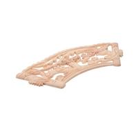 Ornement en Bois Sculpté pour Temple et Table de Culte, Marron | Finition Mate, Grain Visible, Forte Résistance, Limite Déformation et Fissures, Décor Religieux Traditionnel