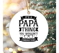 Ornement en Céramique C'est Un Truc De Papa Que Tu Ne Comprendrais Pas. Boule De Noëls Vintage Pendentifs Décoration Rétro Ornements d'arbre De Noël pour Arbre De Noël Home Decor Maison