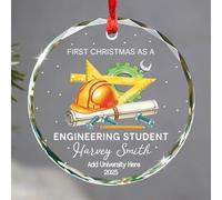 Ornement en Céramique Étudiant en Génie du Verre Céramique À Suspendre Esthétique Pendentifs Décoration Détachables Boule De Noëls pour Enfant Maison Fête