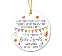 Ornement en Céramique Le Plus Petit Arrivant Céramique À Suspendre Esthétique Boule De Noëls Vintage Décoration d'arbre De Noël pour Fête Home Decor Enfant