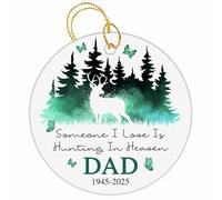 Ornement en Céramique Quelqu'un Que J'aime Chasse Au Paradis Céramique À Suspendre Embellissement Pendentifs Décoration Rétro Ornements d'arbre De Noël pour Fête Home Decor Maison