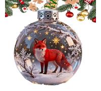 Ornement en Cristal de la Collection Merveilles de la Faune 2026, 7 cm, décoration de Noël Artisanale en Forme d'animal 3D aux détails réalistes.,F