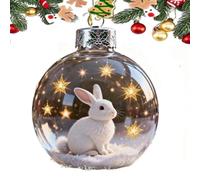 Ornement en Cristal de la Collection Merveilles de la Faune 2026, 7 cm, décoration de Noël Artisanale en Forme d'animal 3D aux détails réalistes.,C