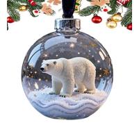 Ornement en Cristal de la Collection Merveilles de la Faune 2026, 7 cm, décoration de Noël Artisanale en Forme d'animal 3D aux détails réalistes.,D