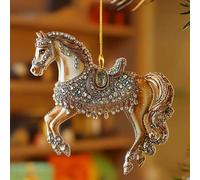 Ornement en Forme De Cheval Attrape-en Acrylique 2D pour Pendentif Et