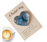 Ornement en Forme de Coeur - Sculpture commémorative inspirante, Figurine de Table sentimentale, Symbole Miniature Souvenir, Cadeau de Confortable pour Adultes