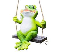 Ornement en Forme de Grenouille Simulation extérieure Frog Pendant terrasse terrasse Art Fournishings Decoration Landscape Garden Craf Lawn Résine Animal Decoration Art Decor, B Collection d'art