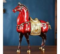 Ornement En Laiton Représentant Un Cheval De La Dynastie Tang Chinoise, Objet De Décoration Pour La Maison Censé Attirer La Chance Et La Prospérité(S)