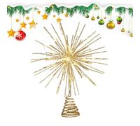 Ornement étoile pour sapin de Noël - Ornements d'étoile pour sapin de Noël, décoration d'étoile LED pour sapin de Noël | Étoile d'ornement pour sapin de Noël avec lumières LED pour dor