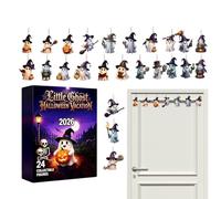 Ornement Fantôme Calendrier de l'Avent Halloween Décor fantôme effrayant | Compte à rebours Halloween Pour Filles Adolescents Automne École Maison Dortoir UN