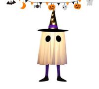 Ornement fantôme pour arbre - Pendentif fantômes lumineux effrayant d'extérieur pour jardin | décoration Halloween Horreur, accessoire maison sorcière pour porche, mur, porte et salon