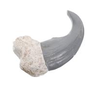 Ornement Fossile de Griffe D’ours Noir en Résine, Style Vintage | Décor de Bureau et Étagère, Finition Brillante, Stabilité sur Table, pour Collectionneurs et Enseignants