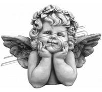 Ornement funéraire Pierre de décoration Ange Figure sculpture Dieu Saint 31cm S101215