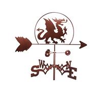 Ornement Jardin Girouette Dragon Antique