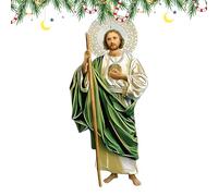 Ornement Jésus,Décorations Festives en Acrylique 2D | Décoration de Jésus pour Le Sapin de Noël - pour Rétroviseur de Voiture Mur Fenêtre Chambre Salon