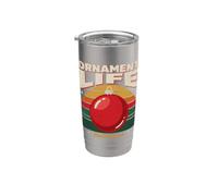 Ornement Life Heirloom Retro Christmas Gobelet isotherme en acier inoxydable double paroi