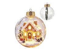 Ornement lumineux de Noël - Décoration de scène d'histoire lumineuse | LED lumineuse, scène d'histoire de Noël, ornement miniature, décoration lumineuse festive, atmosphère de vacances chaleureuse