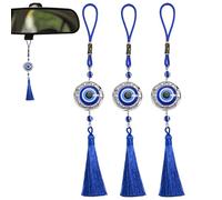 Ornement mauvais œil pour maison, décoration d'intérieur, pendentif à pompon, pendentif automatique à suspendre, pour femmes, collectionneurs, amateurs d'art, maison, bureau, appartement, berlines