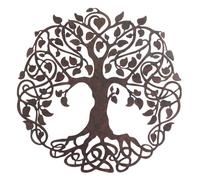 Ornement mural arbre de vie, métal, 60X60 cm, nature 29901SGRG