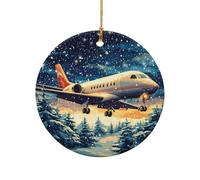 Ornement Noel Avion De Passagers Créatif Décoration De Sapin De Noël Personnalisé Pendentifs pour Artisanat Balcon Activités