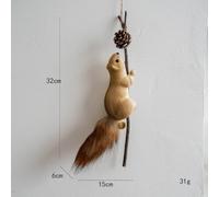 Ornement Noël Écureuil pour mousse 16x13x4cm Positions Multiples | Lifelike Foam Design, Brown Colour, Various Poses Like Sitting Or Climbing, Festive Holiday Decor For Home