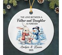 Ornement Noel l'amour Entre Un Père Et Sa Fille Est Éternel. Personnalisé Décoration Noel Élégant Souvenir pour Fenêtre Salon Activités