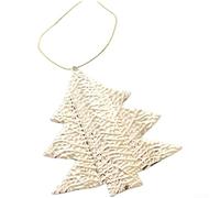 Ornement Noël Lettre 3D Fer Doré Argent 13cm(C)