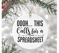 Ornement Noel Oh Là Là… Il Me Faut Un Tableur ! Personnalisé Decoration Noel Sapin Créatif Ornement Céramique pour Salon Mur Artisanat