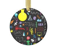 Ornement Noel Sciences Physique Mathématiques Chimie Biologie Astronomie Drôle Créatif Décoration Sapin De Noël Personnalisé Souvenir pour Mur Fenêtre Artisanat