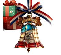 Ornement patriotique, pendentif colibri, 8,9 x 8,9 x 1,9 cm, breloque décorative commémorative à suspendre avec motif détaillé sur le thème national, pièce d'affichage légère de style commémoratif