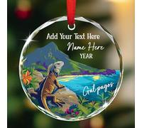 Ornement personnalisé des îles Galápagos en Équateur, décoration personnalisée en Amérique du Sud pour les voyageurs amateurs des Galápagos, décoration souvenir de voyage en Équateur, ornements en