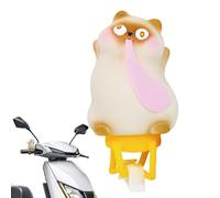 Ornement pour Guidon de Vélo Animal Cartoon - Décoration De Guidon De Bicyclette | Accessoire Sport Tige Conduite Imperméable pour Cyclisme Extérieur Route Moto Scooter Casque