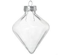 Ornement pour vide pour fête Mariage Craft Plastique PET Brillant(11×9cm) | Design transparent réfléchissant, aspect verre, plastique PET pour durable, incassable, pour idéal bricolage