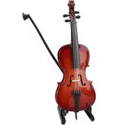 Ornement pratique en bois fait à la main pour étagère de table Présentoir des étagères Bureau et collections Violoncelle artistique Cadeau pour musiciens