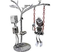 Ornement robotique Fait Main de Confession d'amour, Design de balançoire for Anniversaires, Saint-Valentin et Sculpture Artistique for la Saint-Valentin et Les passionnés de Robots