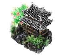 Ornement Sous-marin pour Aquarium Maison en Résine, Cottage de Colline
