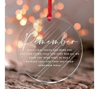 Ornement souvenir avec citation inspirante « Remember When I Was Young And Were You » - Pendentif de fenêtre - Décoration souvenir pour patio, salon, bureau - Pendentif décoratif pour voisins et amis
