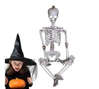 Ornement squelette - Figurine osseuse pour décoration d'Halloween, statue de table fantomatique | Pièce de décoration de squelette gothique, mini accent pour la maison squelette, accessoire effrayant