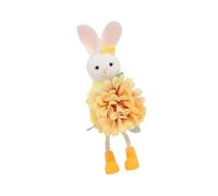 Ornement Suspendu angélique de Lapins de Pâques 3D Floraux, B