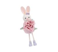 Ornement Suspendu angélique de Lapins de Pâques 3D Floraux, D