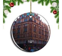 Ornement Suspendu Au Sapin De Noël Royaume-Uni Angleterre Londres Harrods Créatif Décoration Sapin De Noël Personnalisé Pendentifs pour Fenêtre Artisanat Salon