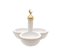 Ornement Table Blanc et Doré, style to 2