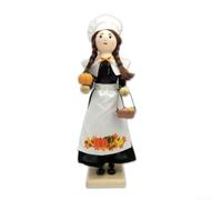 Ornement Thanksgiving pour bois Pin 36cm pour pilgrim Ornement(LL0117) | pour bois de pin pour robuste, motif pèlerin détaillé, pour idéal pour arbre de Noël, salon, pour chambre, finition noire
